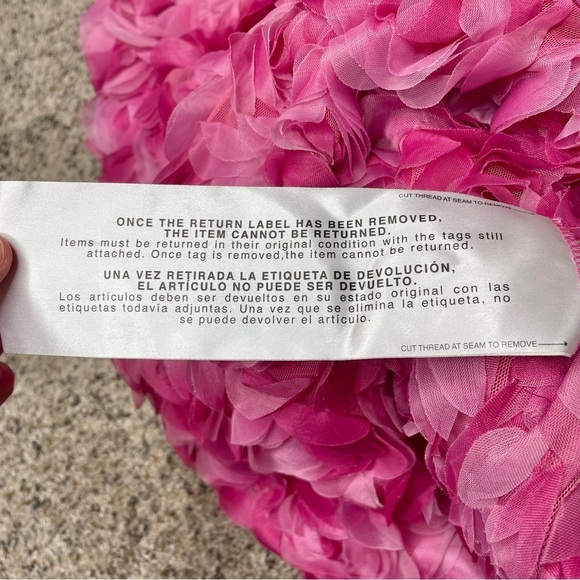 Dress The Population Melanie Floral Mini Dress in Bright Fuchsia Pink Medium NWT - Picture 8 of 13